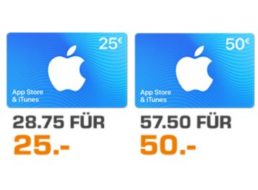 Saturn: 15 Prozent Extra-Guthaben für iTunes geschenkt