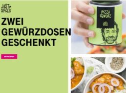 Gratis: Zwei Gewürzdosen von "Just Spices" für Telekom-Kunden