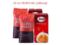 Kaffevorteil.de: Vier Kilo Kaffeebohnen für 39,99 Euro frei Haus