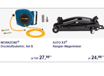 Aldi-Süd: KfZ-Spezial mit Kompressor, Ersatzlampen und mehr
