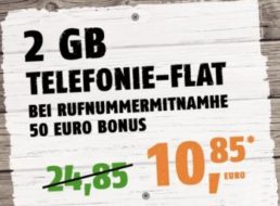 Klarmobil: Datenflat im Vodafone-Netz 42,2 MBit und Allnet-Flat für 10,85 Euro