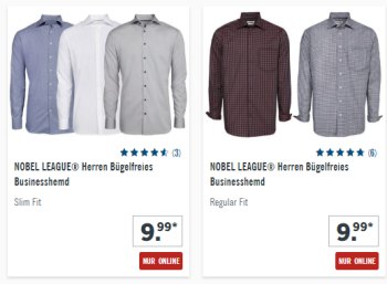 Lidl: Bügelfreie Businesshemden für 9,99 Euro online und im Discounter