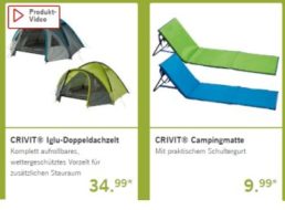 Lidl: Camping-Spezial mit Zelten, Zubehör und zahlreichen weiteren Schnäppchen