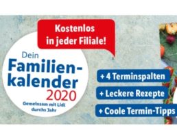 Lidl: Familienkalender 2020 ab sofort zum Nulltarif