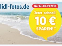 Lidl-Fotos: 10 Euro Rabatt ab 40 Euro Warenwert für wenige Tage