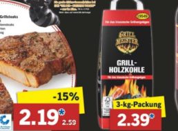 Lidl: Grillkohle im 3-Kilo-Pack für 2,39 Euro am Super-Samstag