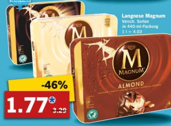 Viererpack Magnum für 1,77 Euro ab Montag