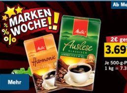 Lidl: Markenwoche mit bis zu 41 Prozent Rabatt auf zahlreiche Produkte