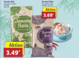 Lidl: Reis im Zwei-Kilo-Pack im Rahmen der Asien-Woche