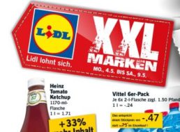 Lidl: XXL-Marken-Woche bis zum 9. Mai 2015