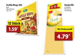 Lidl: XXL-Woche mit Großpackungen zu verbilligten Preisen