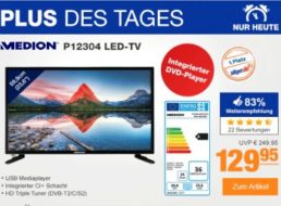 Plus: Full-HD-TV mit Triple-Tuner und DVD-Player für 129,95 Euro frei Haus