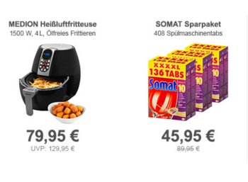 Medion: Gut bewertete Heißluftfritteuse MD 17320 für 79,95 Euro