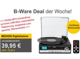 Allyouneed: Schallplatten- und Kassettendigitalisierer für 39,95 Euro frei Haus