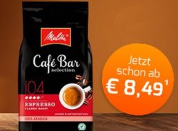 Kaffeevorteil: 3 Kilo Melitta-Bohnen plus Trüffelschokolade für 29,42 Euro frei Haus