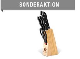 Druckerzubehoer.de: Messerblock mit sechs Küchenmessern für 8,96 Euro