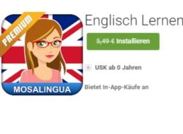 Gratis-App: Mosalingua Englisch Premium für 0 statt 5,49 Euro