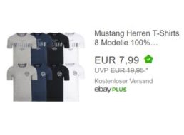 Mustang: T-Shirts für 7,99 Euro frei Haus via Ebay