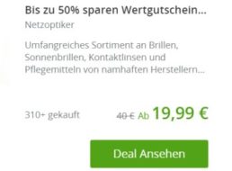 Groupon: 20 bis 40 Euro Rabatt auf alles bei Netzoptiker