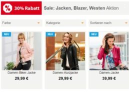 NKD: Jacken-Rabatt von 30 Prozent bis kommenden Sonntag