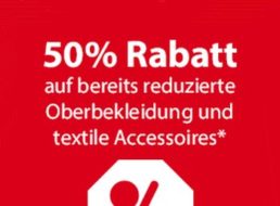 NKD: 50 Prozent Rabatt auf bereits reduzierte Oberteile und Accessoires