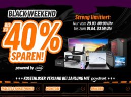 Notebooksbilliger.de: Black Weekend mit bis zu 40 Prozent Rabatt