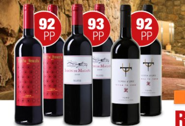 Weinversand: Parker-Weinpaket mit 92 - 93 Punkten zum Neukundenpreis von 43 Euro