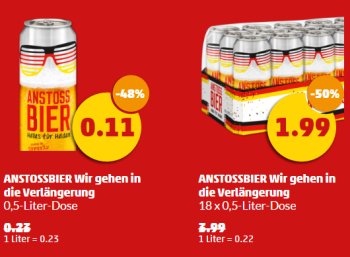 Penny: "Anstoßbier" in der Halbliterdose für elf Cent