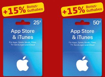 Penny] 20-fach Payback Punkte auf Apple Gift Cards Guthaben