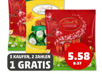 Lindt: Drei Packungen zum Preis von zweien ab Freitag bei Penny