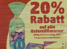 Penny: Ostersüßwaren ab Gründonnerstag mit 20 Prozent Rabatt