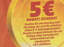 Wieder da: 5 Euro Rabatt bei Penny in dieser Woche