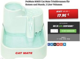 Dealclub: Gut bewerteter PetMate Katzenbrunnen für 17,95 Euro frei Haus