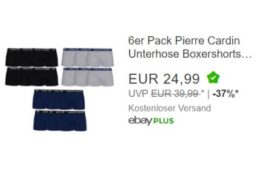 Pierre Cardin: Sechserpack Boxershorts für 24,99 Euro frei Haus
