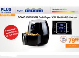 Plus: Heißluftfritteuse Domo DO513FR zum Bestpreis von 79,99 Euro mit Versand
