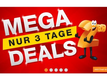 Plus: Drei Tage lang Megadeals mit Schnäppchen ab 4,95 Euro