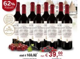 Ebrosia: Acht Flaschen prämierter Château Haut-Pourjac Bordeaux für 39 Euro