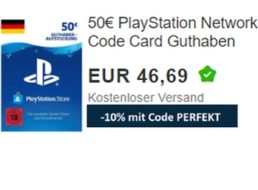 Wieder da: 50 Euro Guthaben für Playstation Network für 42,02 Euro