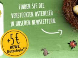 Rewe: Gutschein über fünf Euro für Newsletter-Anmeldung