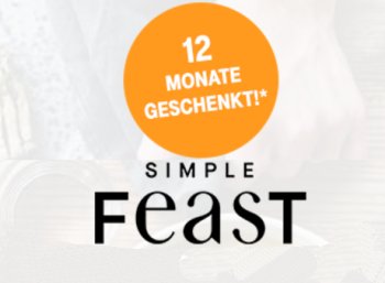 Telekom: Rezepte-App "Simple Feast" im Wert von 70 Euro ein Jahr gratis