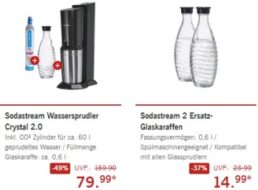 Lidl: Wassersprudler Sodastream Crystal 2.0 zum Bestpreis von 84,94 Euro