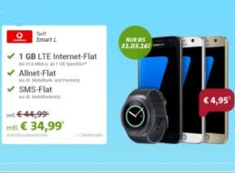 Vodafone: Smart L mit Allnet-Flat, SMS-Flat und 1 GByte für 4,53 Euro