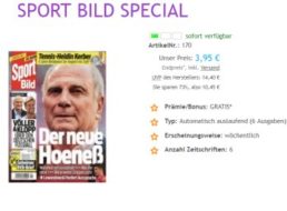 Sport Bild: Sechs Ausgaben mit automatischem Abo-Ende für 3,95 Euro