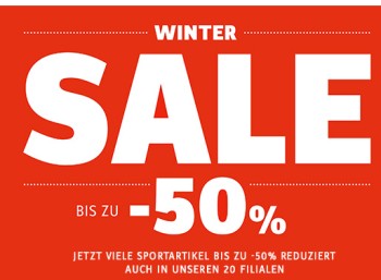SportScheck: Sale mit bis zu 50 Prozent Rabatt bis zum 11. Januar 