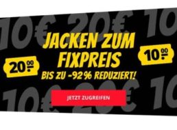 Sportspar.de: Jacken zum Pauschalpreis von 10 oder 20 Euro