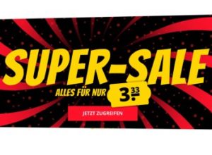 Sportspar: Sale mit 600 Markenartikeln für je 3,33 Euro