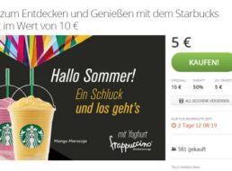 Starbucks: Rabatt von fünf Euro via Groupon bis Ende des Jahres