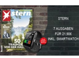 Gratis: Smartwatch zum Stern-Miniabo für 22,90 Euro geschenkt