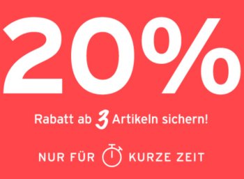 Tchibo: 20 Prozent Rabatt beim Kauf von drei reduzierten Teilen