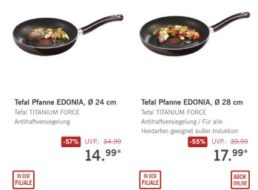 Lidl: Tefal-Pfannen für 14,99 und 17,99 Euro zu haben